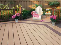 What advantage does non slip decking tiles have?