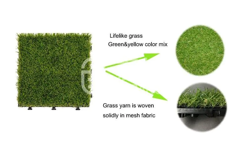 green grass carpet tiles hot-sale garden decoration JIABANG