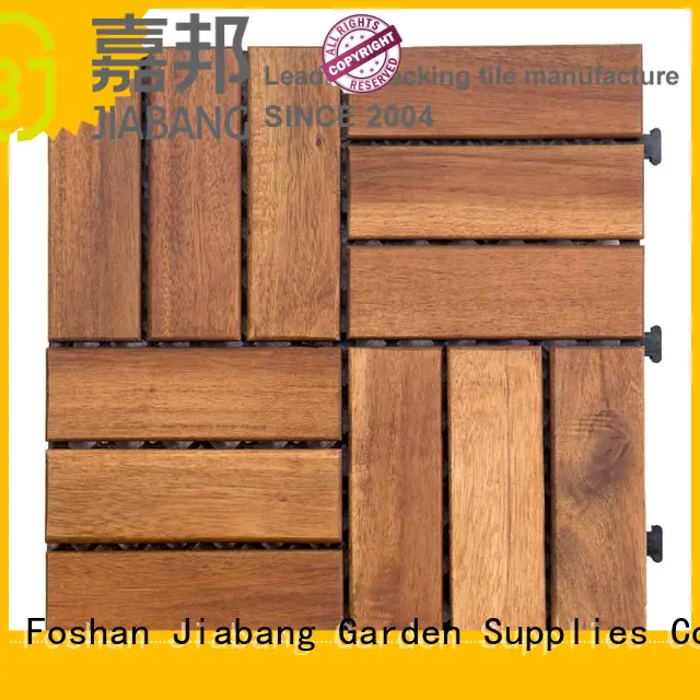 JIABANG solid wood acacia hardwood deck tiles free delivery easy installation