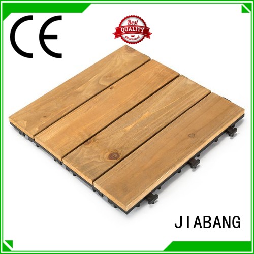 JIABANG interlocking hardwood deck tiles flooring for balcony