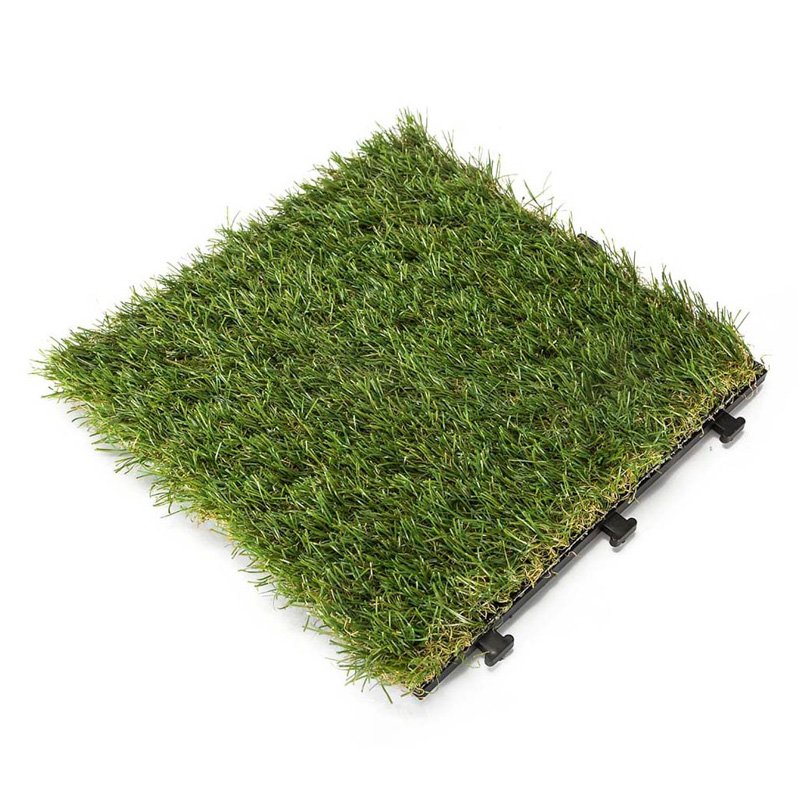 JIABANG Antibacterial artificial grass deck tiles G015 Permeable Acking Grass Deck Tile image131