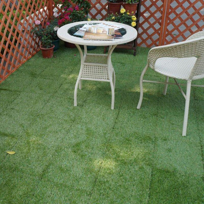 Garden landscape artificial turf deck tiles G004