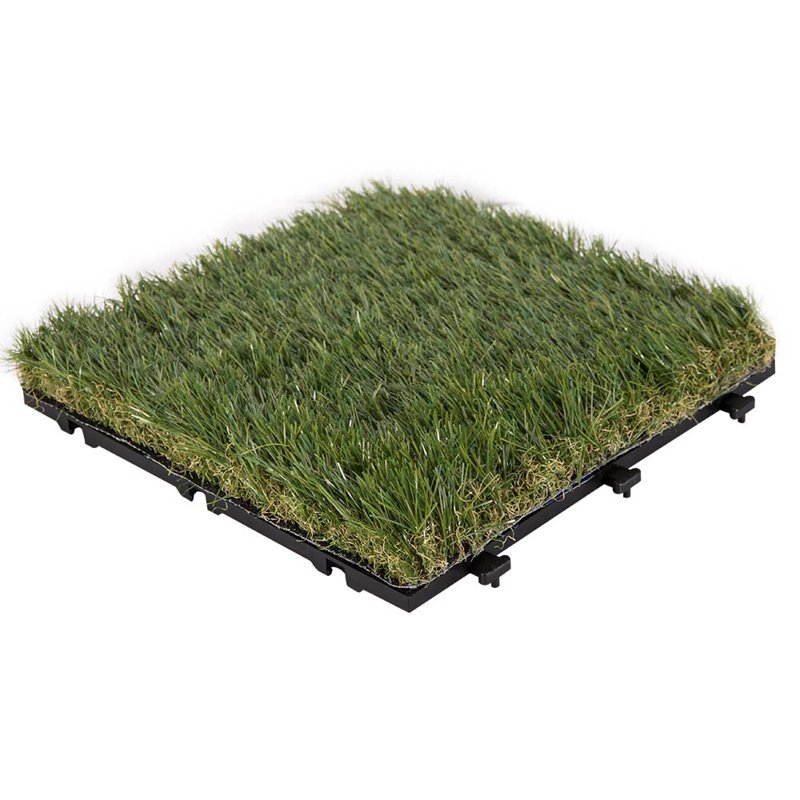 JIABANG Antibacterial artificial grass deck tiles with permeable backing G018 Permeable Acking Grass Deck Tile image128