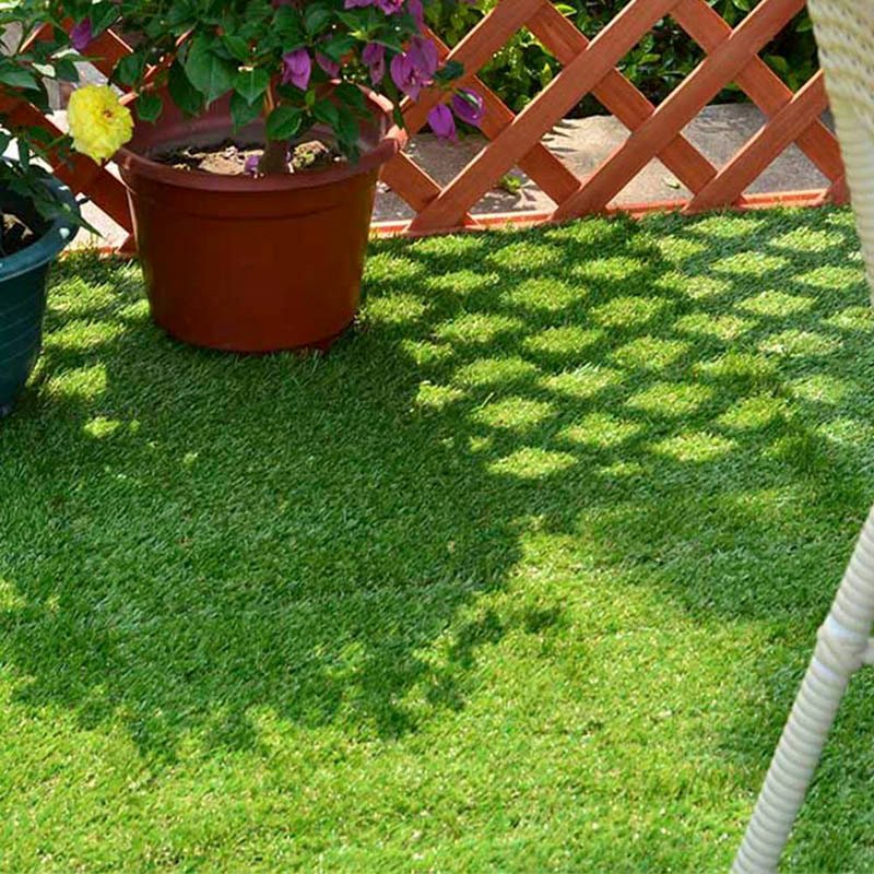 Antibacterial artificial grass deck tiles with permeable backing G018