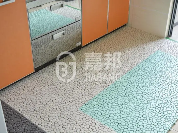 Anti slip kitchen plastic floor mat JBPL3030PB Black