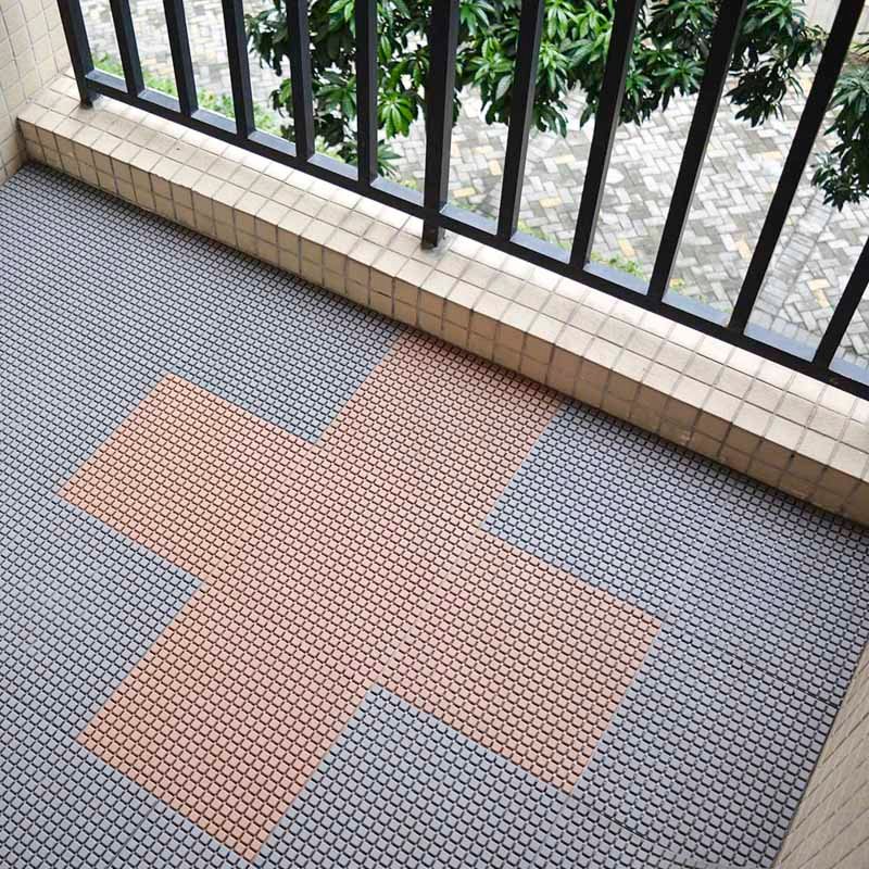 Non slip bathroom floor deck tiles JBPL3030PB grey