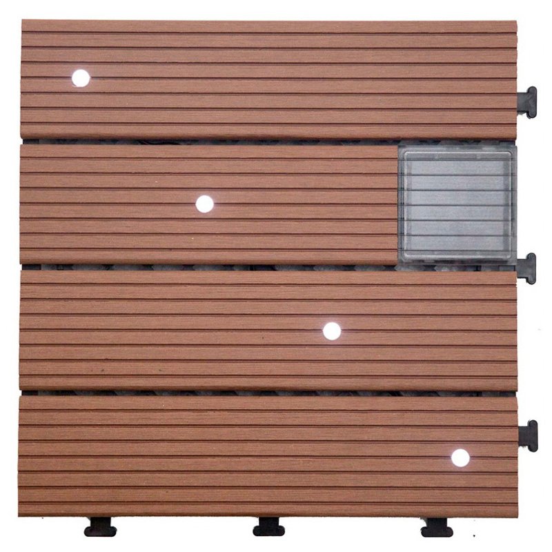 Home garden solar deck tiles SSLW-WPC30 BX