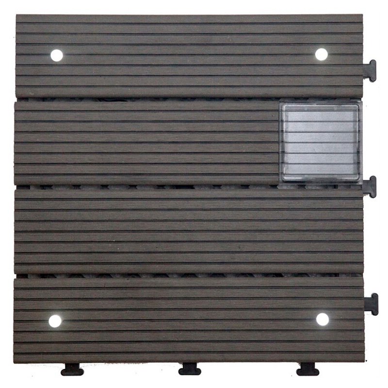 JIABANG Eco-friendly WPC solar light deck tiles SSLW-WPC30 LDP Solar Light Deck Tile image123