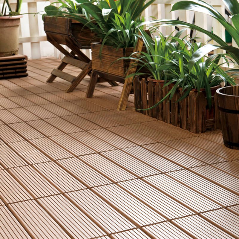 Easy install patio wpc deck tiles SM-4P-A BH