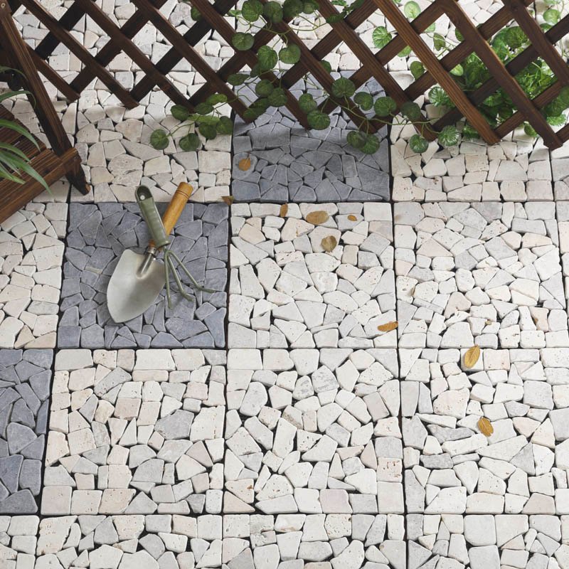 JIABANG Travertine stone patio deck tiles TTLNP-YL Travertine Deck Tile image114