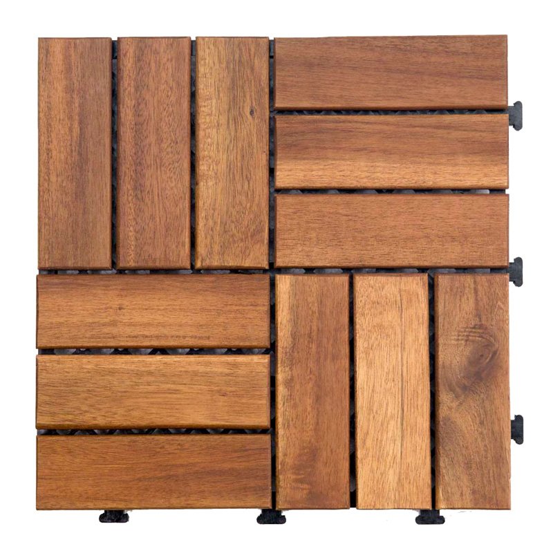 JIABANG Acacia interlocking outdoor tiles A12P3030PC Acacia Deck Tile image113