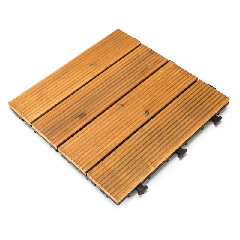 JIABANG Outdoor wood flooring deck tiles S4P3030BH Fir Wood Deck Tile image112