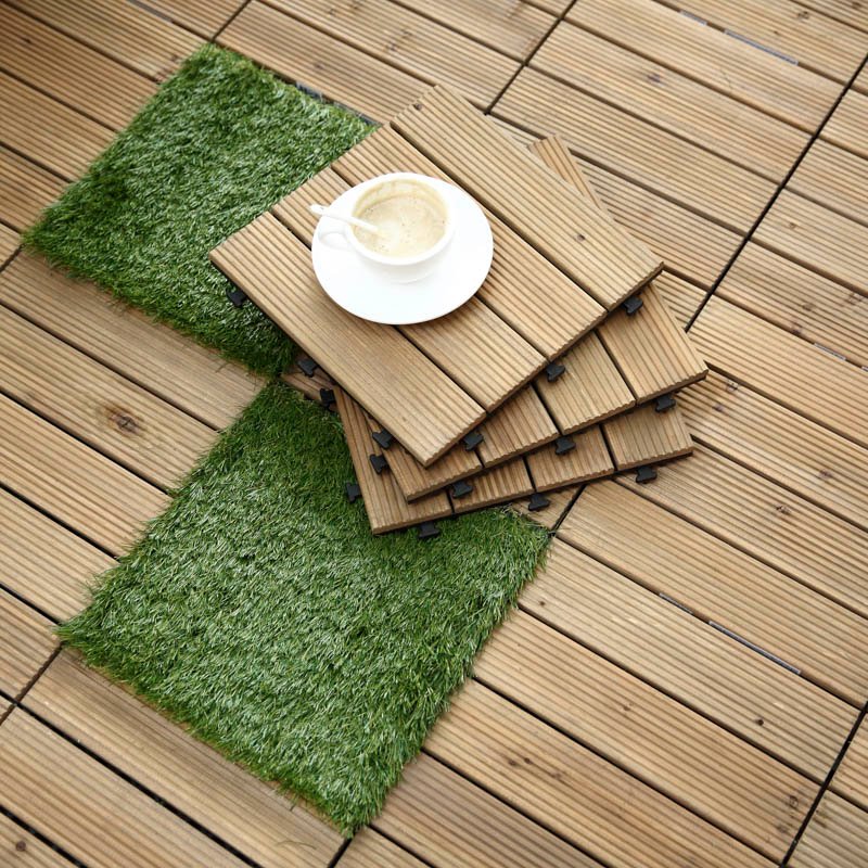 JIABANG Outdoor wood flooring deck tiles S4P3030BH Fir Wood Deck Tile image112