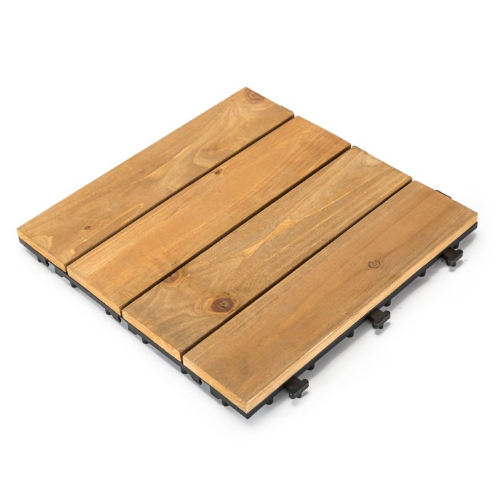 JIABANG Patio wood deck tiles S4P3030PH Fir Wood Deck Tile image111