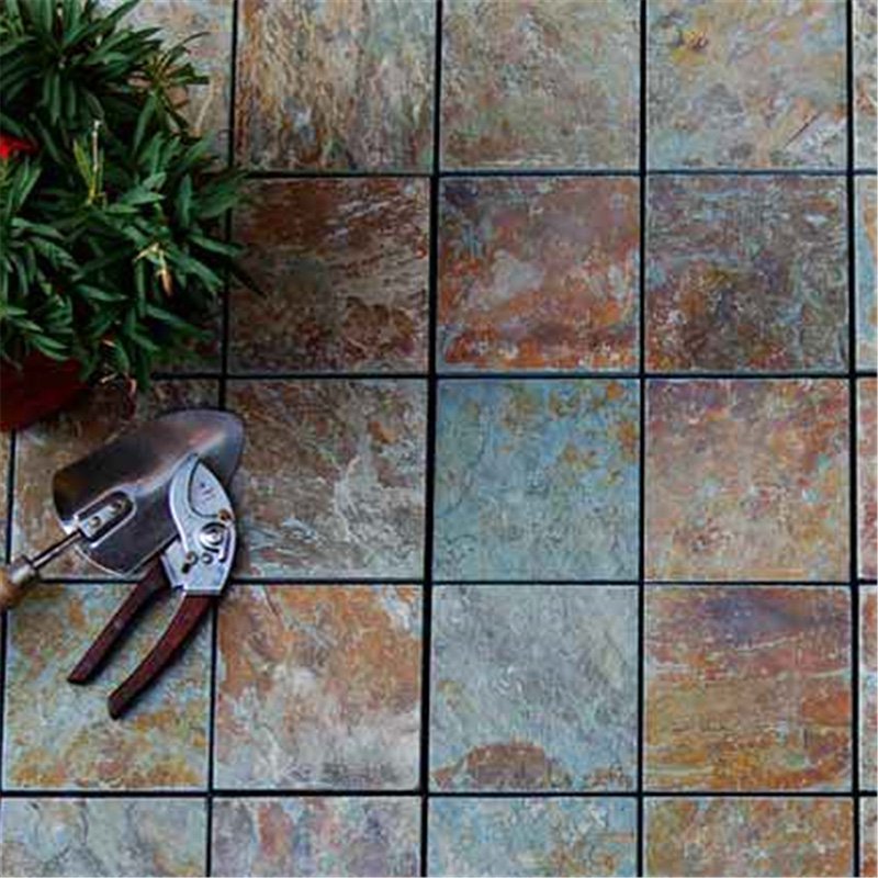 Non slip slate stone garden deck tiles JBT001