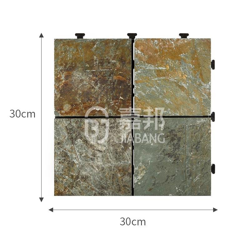JIABANG diy real stones dark gray slate floor tile floor decoration floors building-1