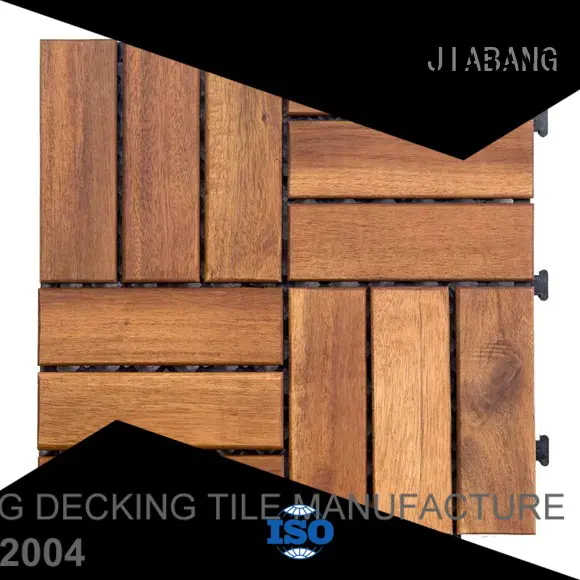 JIABANG durable acacia wood tile outdoor easy installation