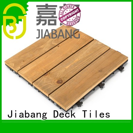JIABANG interlocking hardwood deck tiles wood deck for garden