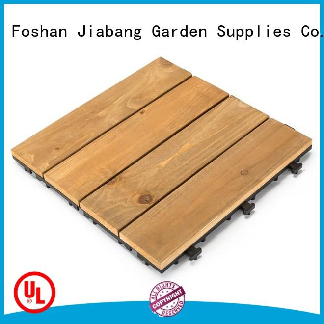 JIABANG natural wood floor decking tiles long size for garden