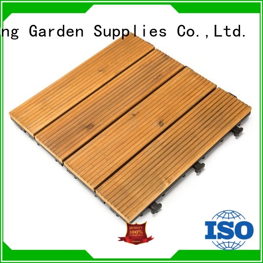 JIABANG diy wood wooden decking squares flooring wood for garden