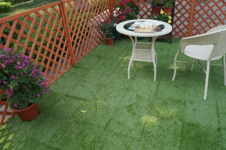 professional deck tiles on grass at discount balcony construction