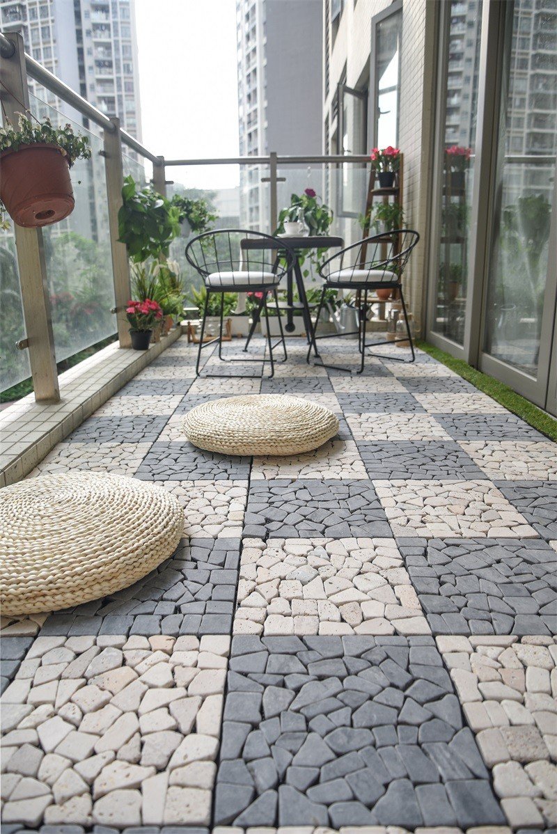 Travertine stone patio deck tiles TTLNP-YL-7