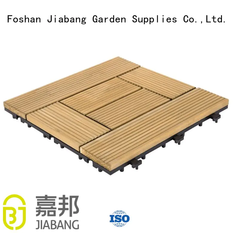 hardwood deck tiles natural wooden floor JIABANG