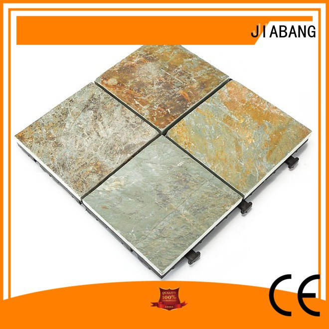 JIABANG non-slip interlocking stone deck tiles floor decoration swimming pool