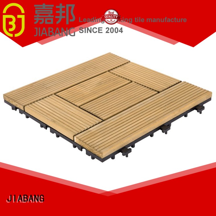 JIABANG refinishing interlocking wood deck tiles flooring for garden