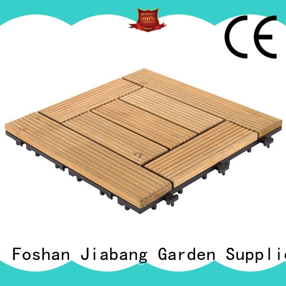 JIABANG natural interlocking wood deck tiles wood deck for garden