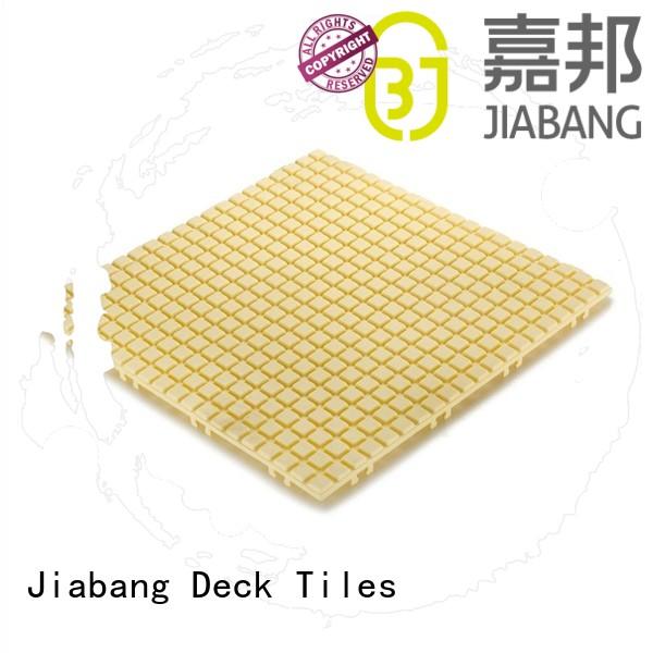 plastic floor tiles outdoor anti cream yellow Warranty JIABANG