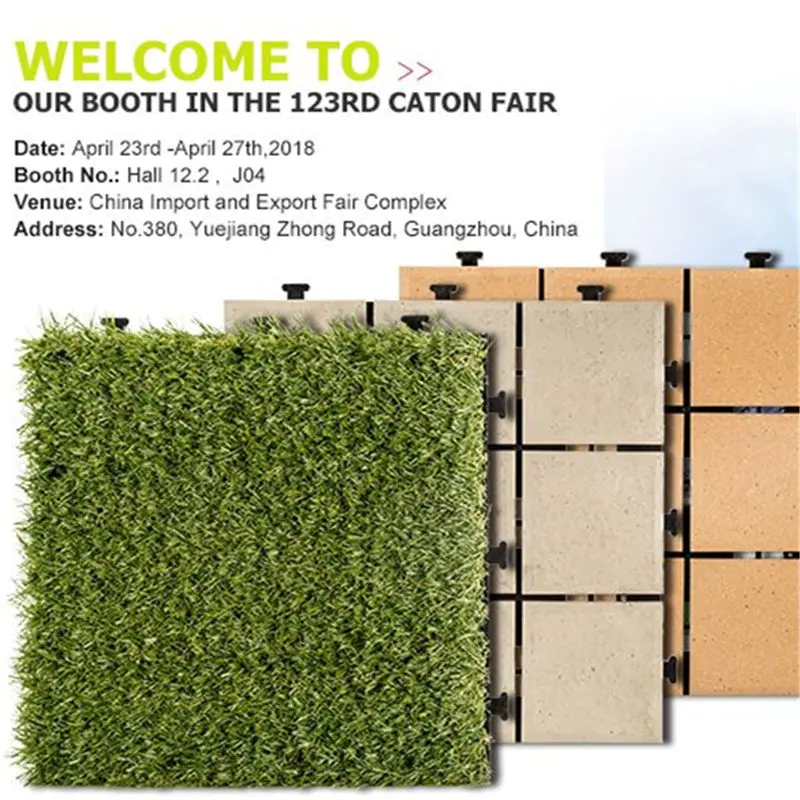 Jiabang Amazed the Canton Fair with its newest decking tiles