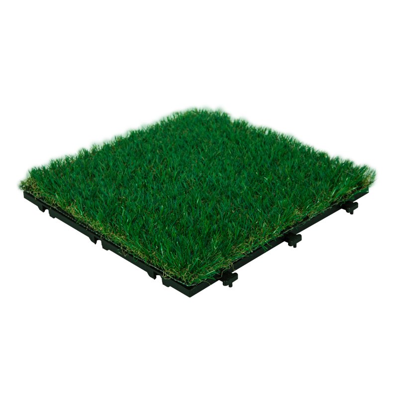 JIABANG Garden landscape artificial grass deck tiles G004-GREEN Normal Grass Deck Tile image99