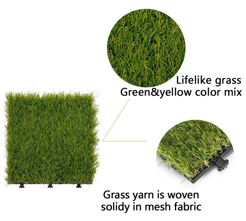 patio garden interlocking grass mats tiles g004green JIABANG Brand