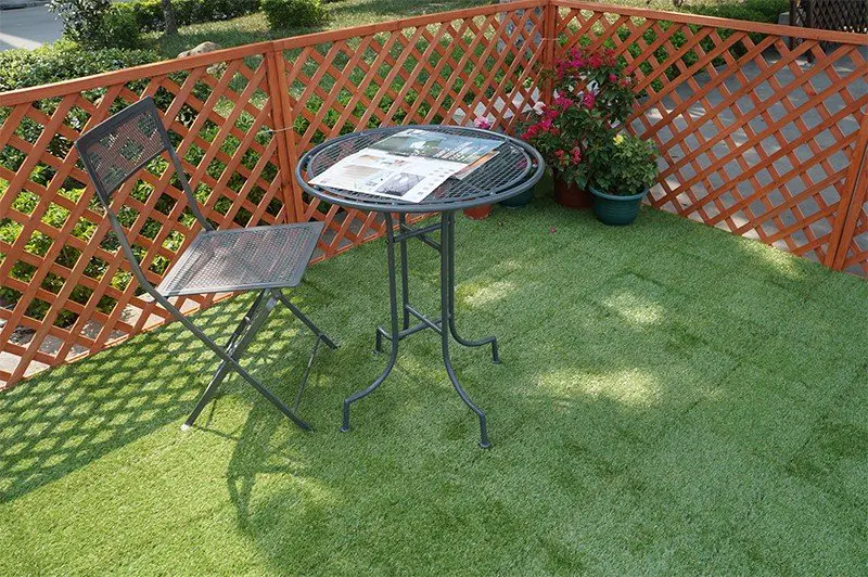 Garden landscape artificial grass deck tiles G004-GREEN