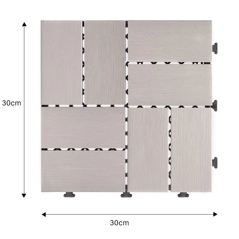JIABANG durable plastic decking tiles popular gazebo decoration