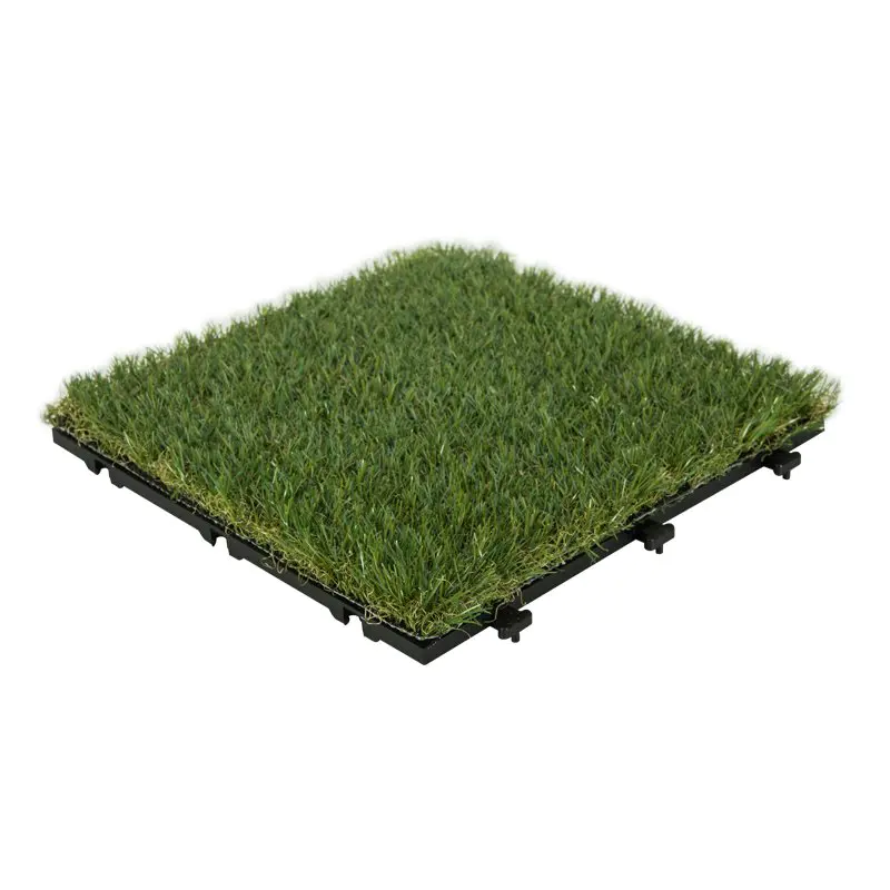 Patio floor artificial grass deck tiles G001