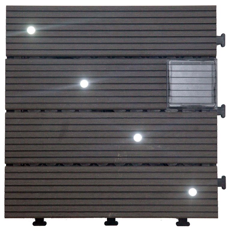 JIABANG Garden ground LED solar light deck tiles SSLW-WPC30- LDX Solar Light Deck Tile image100