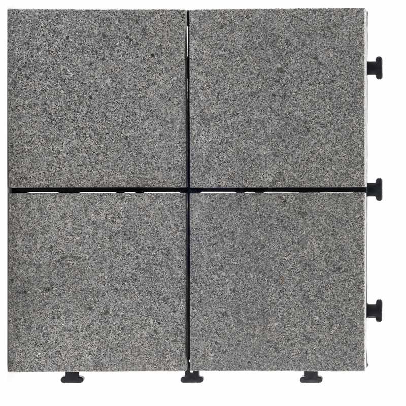 12x12 dark grey color outdoor granite flooring JBB2544