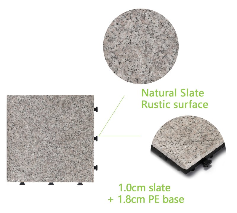 DIY garden room real granite stone floors JBP2361-4