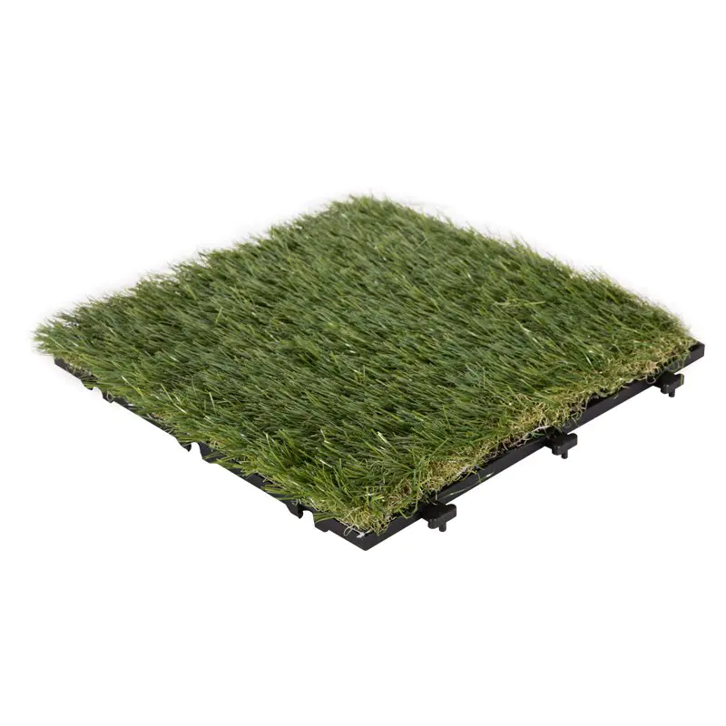 Garden grass permeable artificial grass deck tiles G016