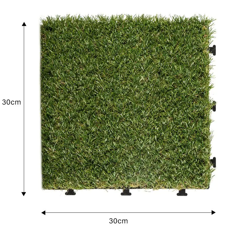 permeable grass backing OEM fake grass squares JIABANG