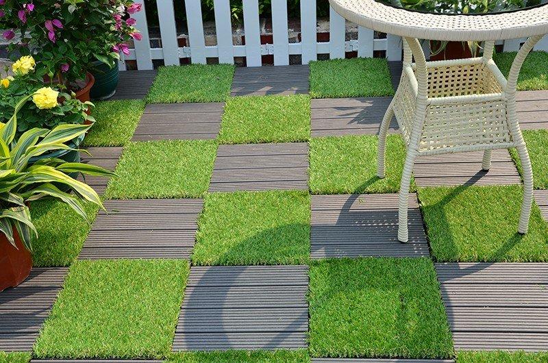 Outdoor Patio Tiles Over Grass Flooring, Patio Tiles Over Grass