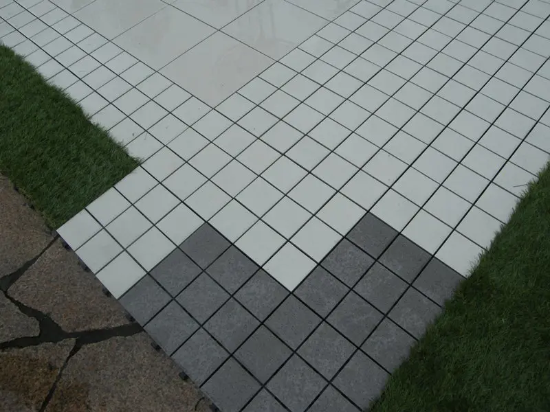 deck outside JIABANG Brand porcelain patio tiles