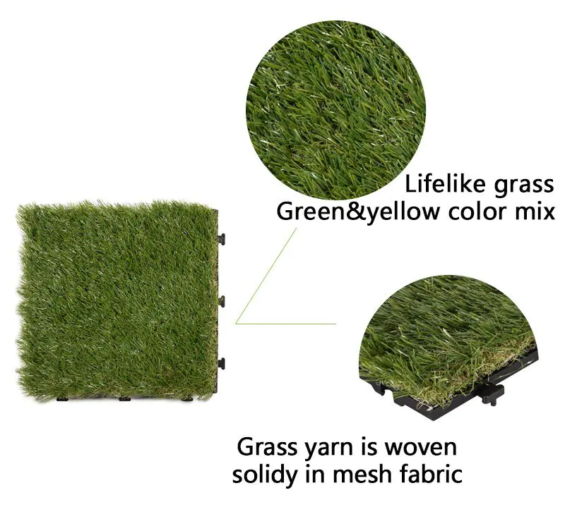 tiles fake grass squares backing antibacterial JIABANG company