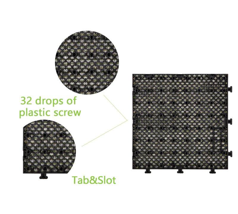 tiles fake grass squares backing antibacterial JIABANG company