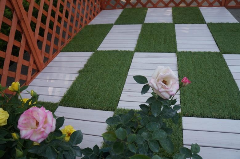 pvc deck tiles lightweight garden JIABANG Brand plastic decking tiles