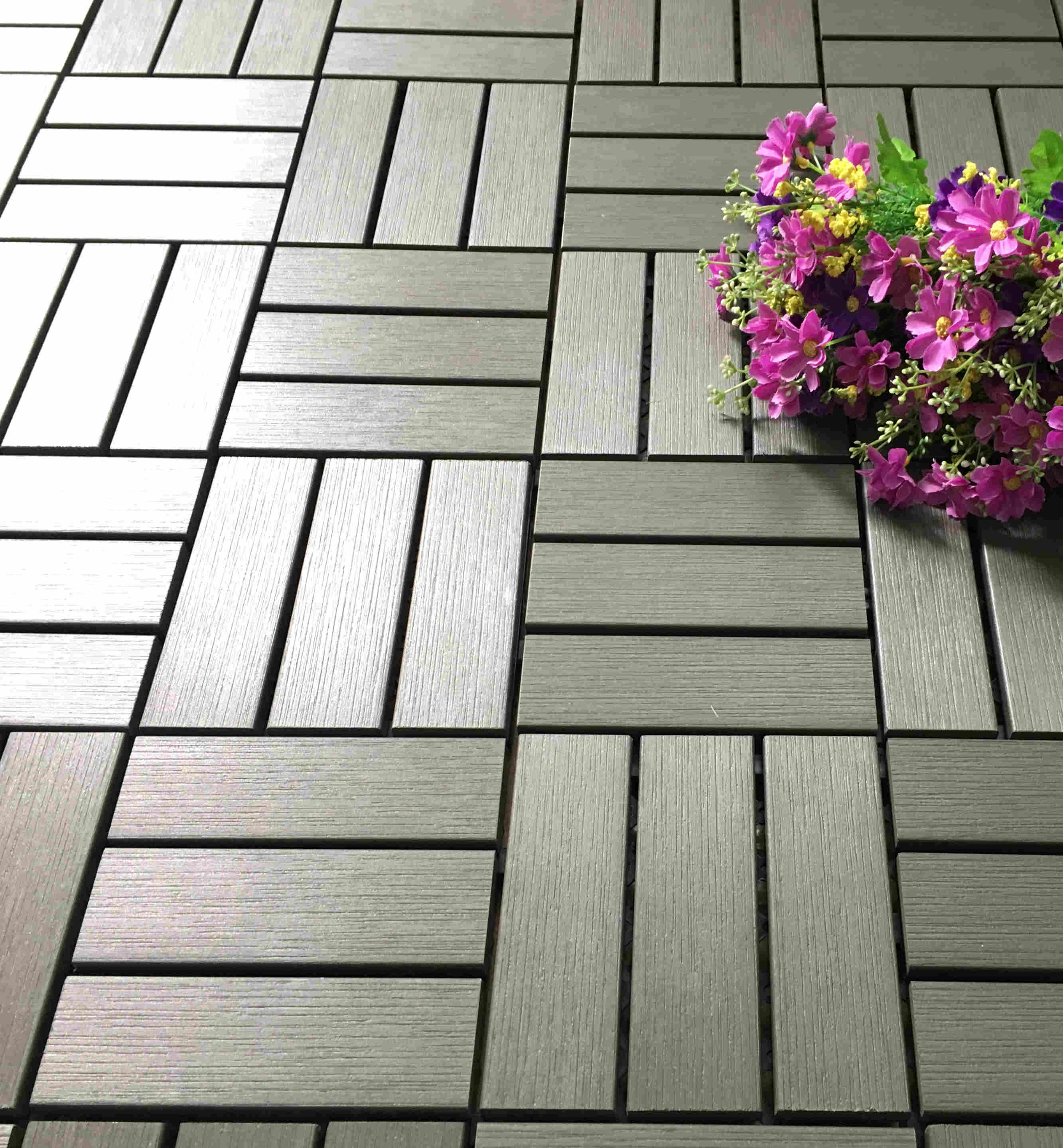 Garden path plastic deck tiles PS12P30312DGH