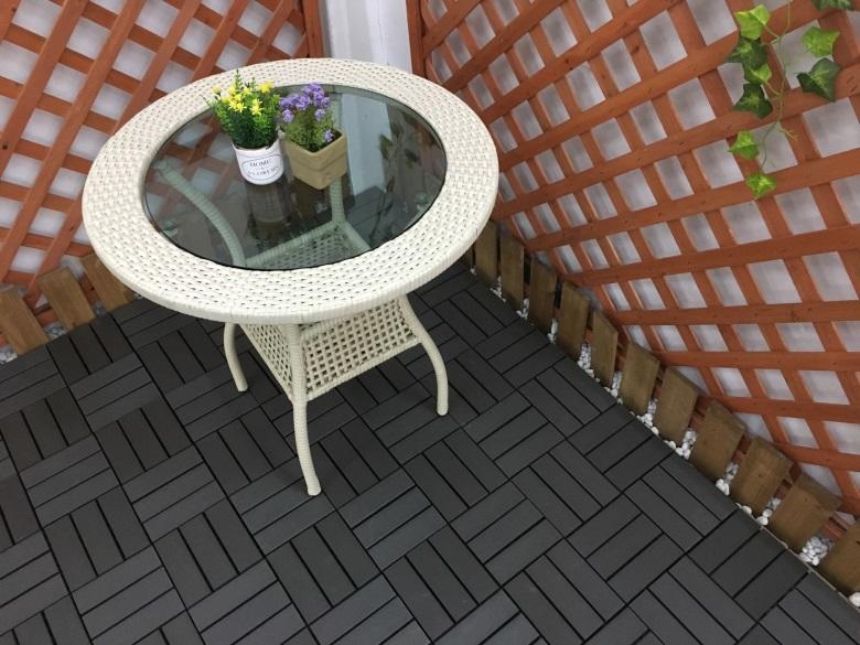 JIABANG pvc plastic patio tiles anti-siding gazebo decoration