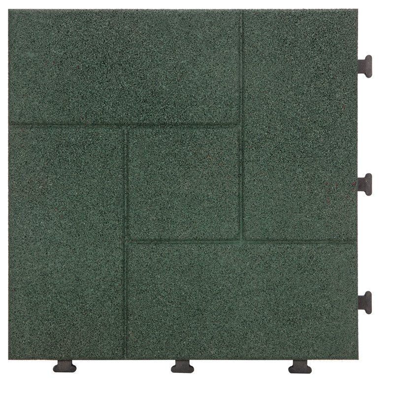 Decking square rubber patio tile XJ-SBR-GN002